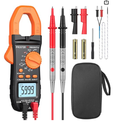 multimètres pince, ampèremétriques